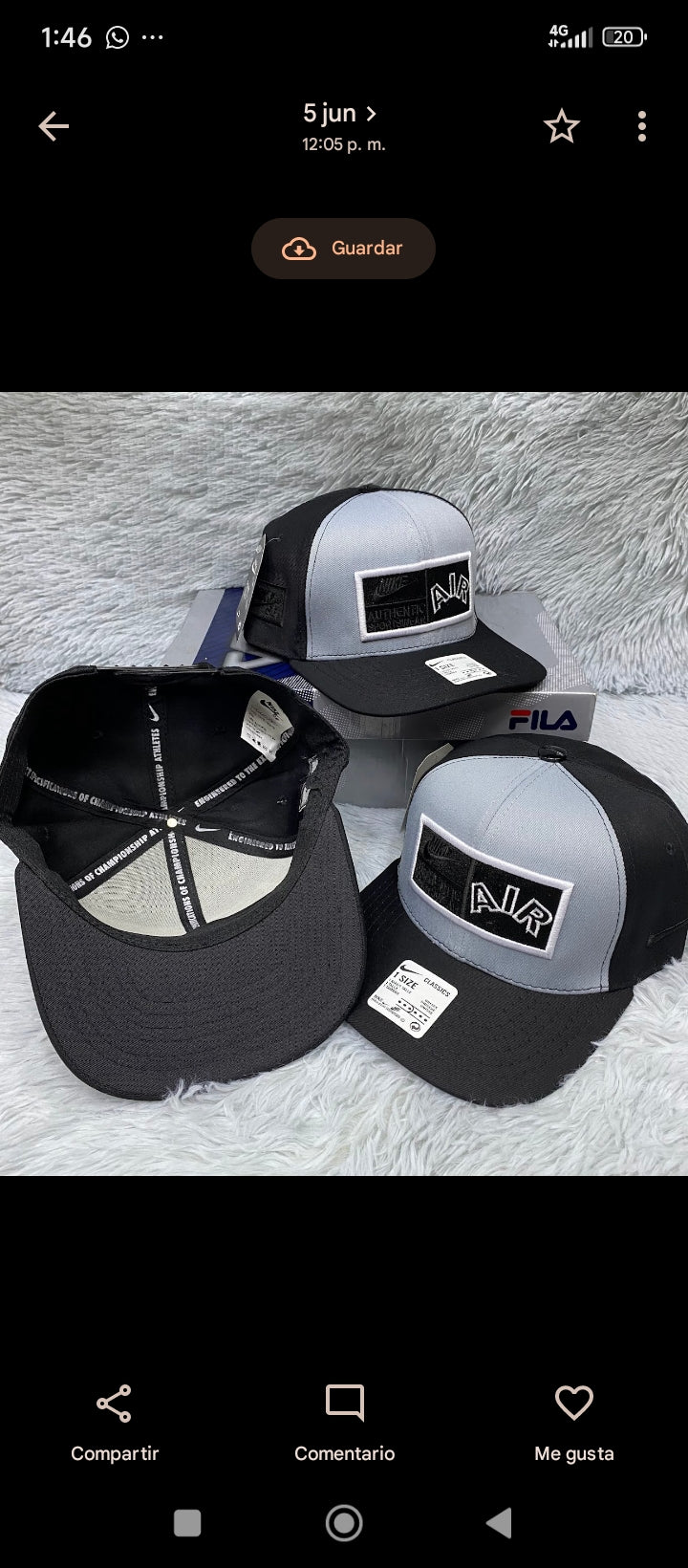 Gorra AIR Azul/Blanca